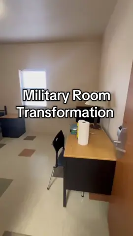 Room Transformation for all my people in the military or about to join the military 🙃 Book with me TaylorMadeDesigns 💙 I’ll get yall right … Link is in bio #military #army #marines #airforce #navy #barracks #barracksroom #roommakeover #miltok #fortbliss 