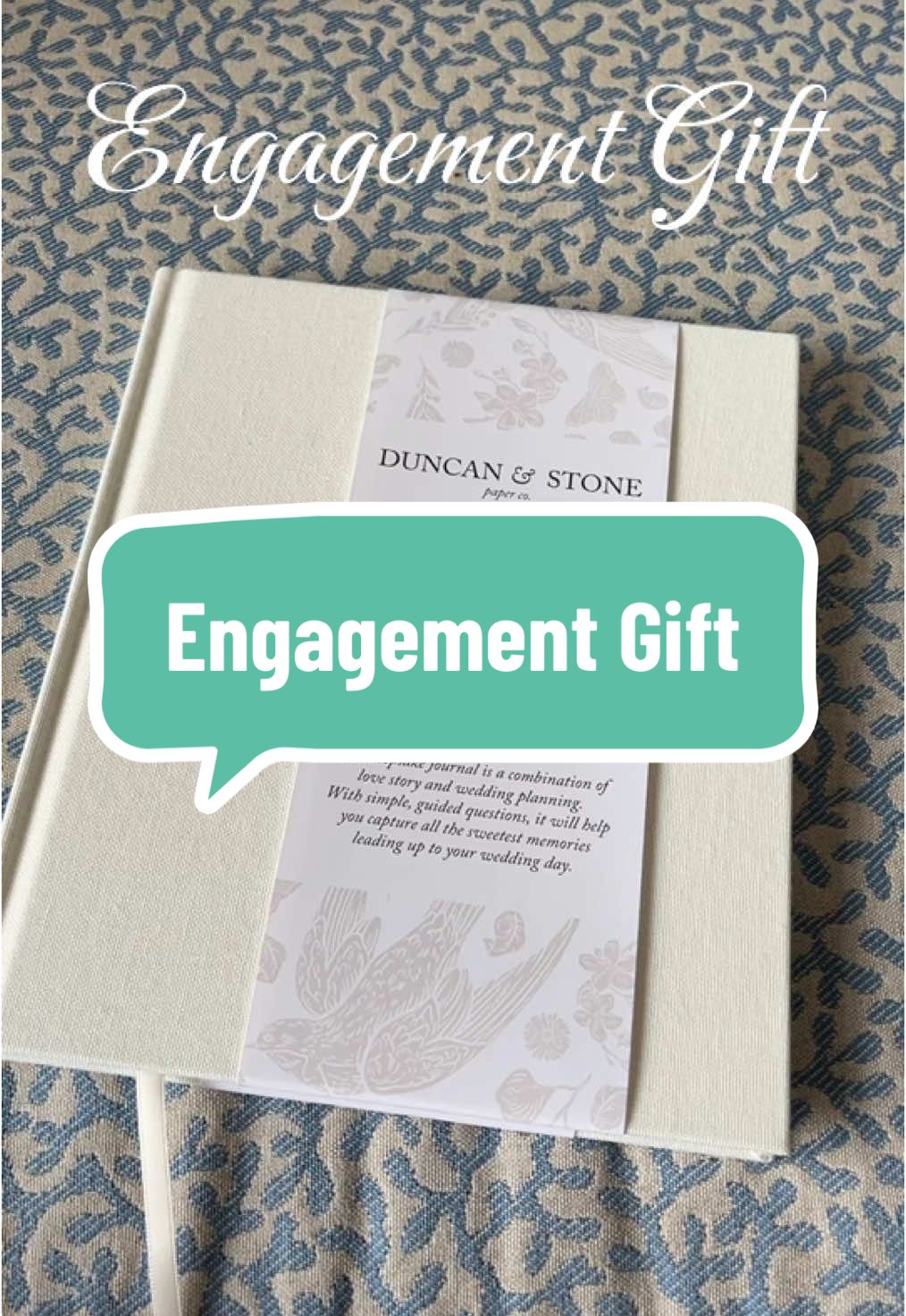 Such a cute gift for a newly engaged couple or bride to be! 👰‍♀️ #bride #bridetobe #newlyweds #newlymarried #engagement #engaged #notebook #book #journal #Tiktokshopmemorialday #Tiktokshoprestock #dealsforyoudays #tiktokshopspringglowup #ttsdelightnow #ifyouknowyouknow #funinthesun #tiktokshopsummerturnup #tiktokshopcreatorpicks