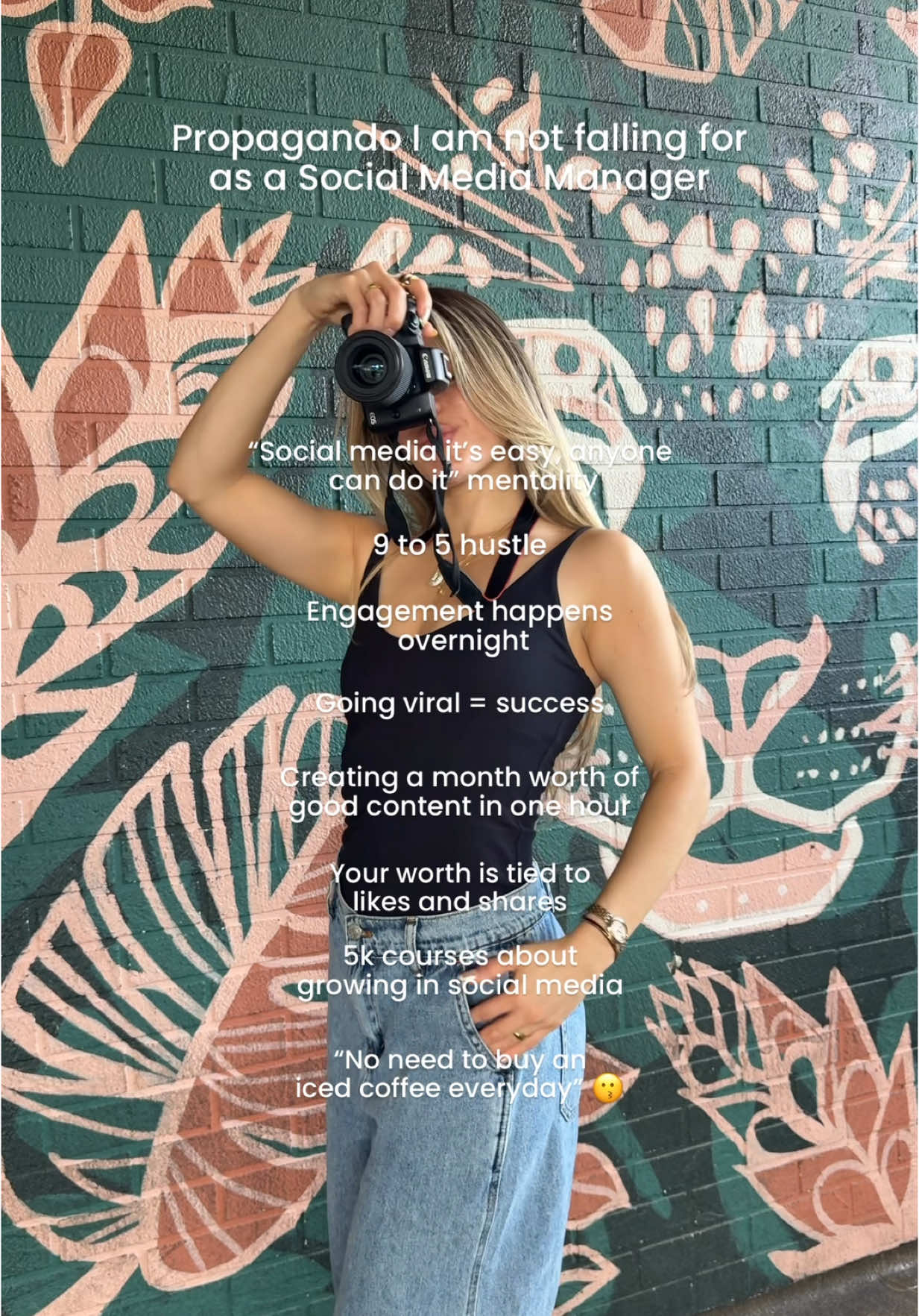 👩🏼‍💻✨ Let’s address the current social media narrative—it’s often intense, fear-driven, and overwhelming. Building your brand and business online doesn’t have to be a struggle; it can be fulfilling and enjoyable. 📸 Social media isn’t just a 9-5 job; it requires balance and flexibility, it goes beyond an schedule and it’s your responsibility to find balance, your own rhythm and creating content that aligns with your values.  🚀 Going viral is not a reliable strategy. Don’t fall for the quick-fix mentality when it comes to engagement; real growth takes time and authenticity. 🤍 Remember, your worth as a brand or individual isn’t determined by likes and shares. Stay true to yourself, and success will follow. ✨🫶🏼 #SocialMediaManagement #SocialMediaMarketing #ContentCreator #socialmediagrowth #reels #propagandaiamnotfallingfor #trends #redessociales #fyp 