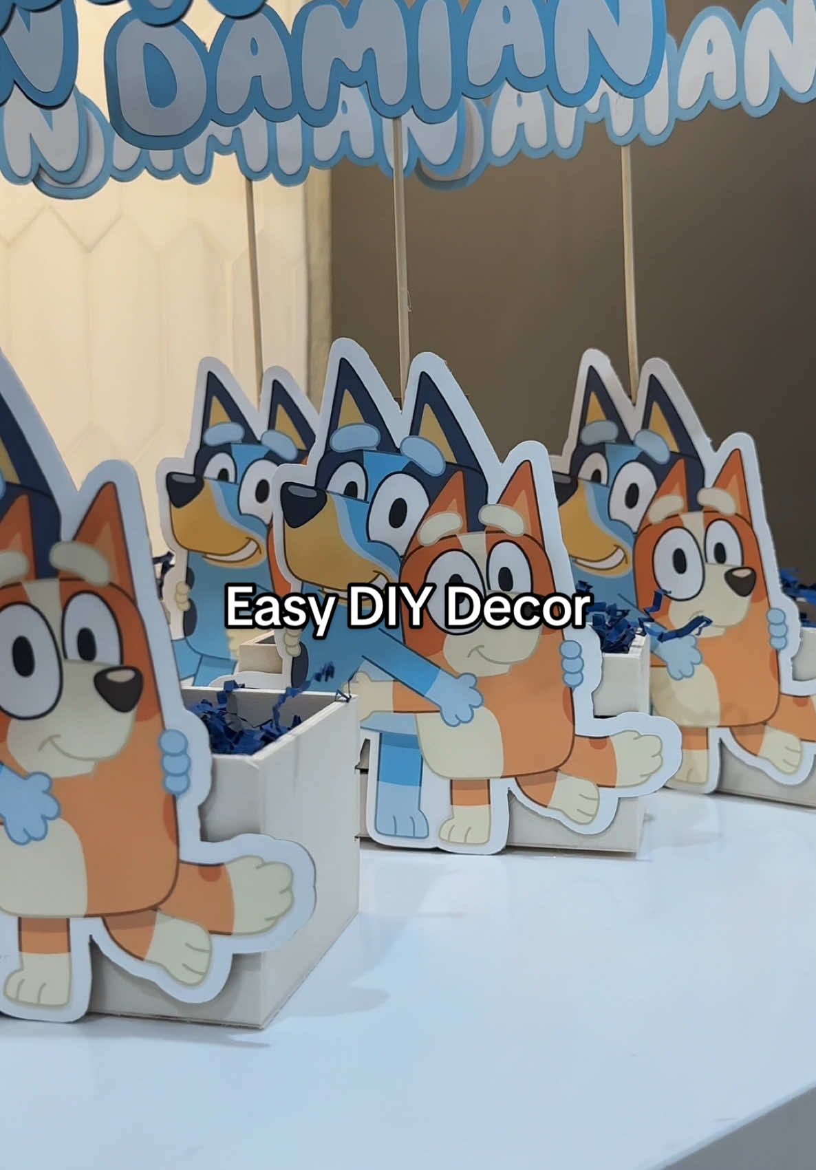 DIY on a budget? Yes, please! 🧡💙 I made this Bluey-themed centerpiece for my son’s party, and it turned out so cute—and super affordable! 🎉 #DIYPartyDecor #BlueyParty #BudgetFriendlyParty #MomsWhoCreate #PartyInspo #KidsPartyIdeas #BlueyDIY #CenterpieceGoals