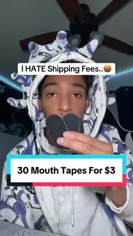 If there’s a shipping fee I ain’t buying it😡 #mouthtape #freeshipping #mouthbreather #tape #mouthtapesleeping #mouthtapebenefits #tiktokshopdeals #fyp #xyzbca #tiktokshop 