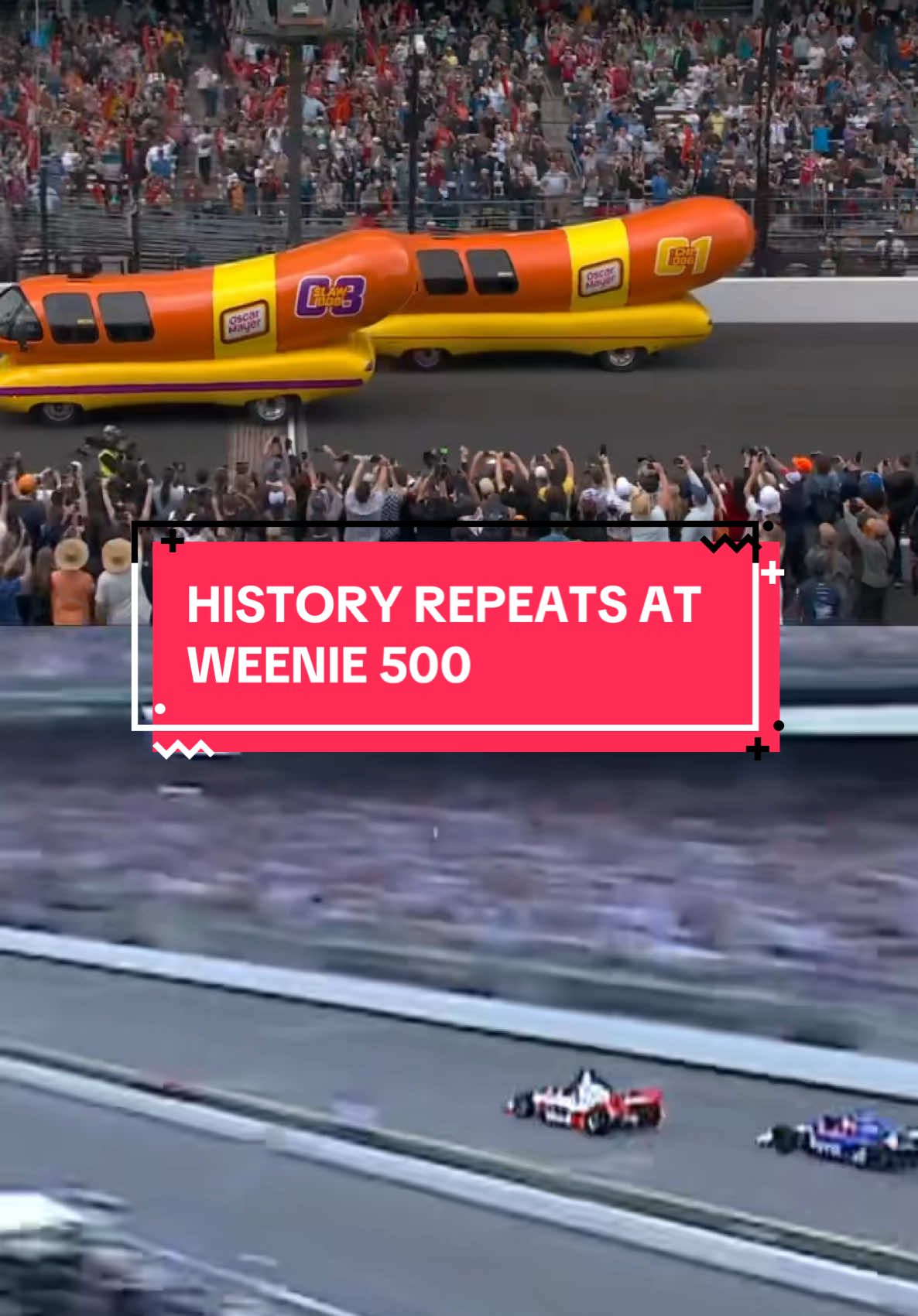 Indy is always one for emotions 🌭 #INDYCAR #Weenie500 