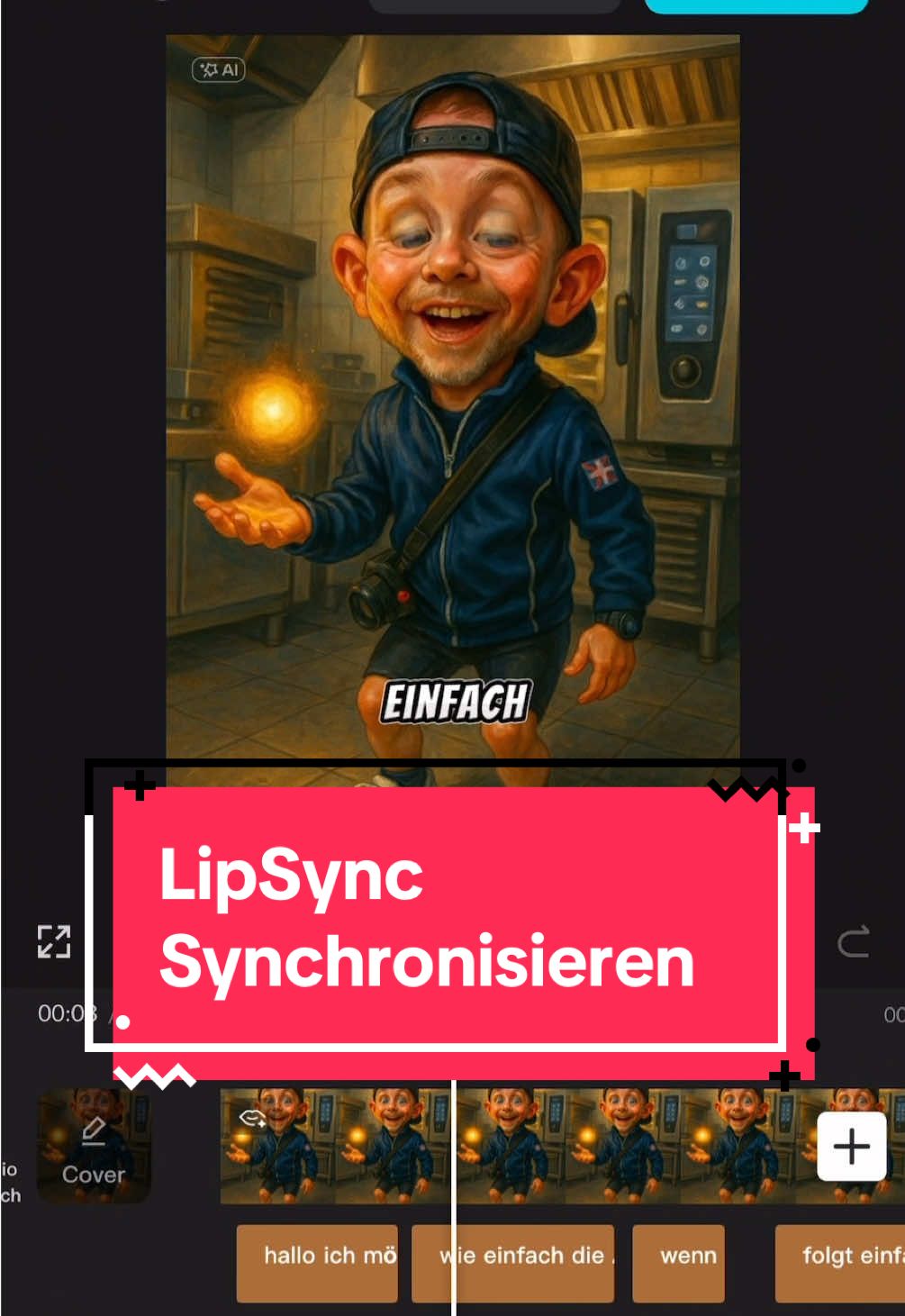 🗣️ CapCut Hack: Lip-Sync aus einem Bild in Sekunden! 😄🖼️ Dein Bild soll sprechen? Mit CapCut geht das super einfach – ohne viel Schnickschnack! ⸻ So geht’s: 1️⃣ Bild importieren – Lade dein Bild in CapCut. 🖼️ 2️⃣ Auf „LipSync“ tippen – CapCut erkennt automatisch das Gesicht! 🧠 3️⃣ Audio auswählen oder aufnehmen – Ob witzige Stimme, Kinderspruch oder Text-to-Speech – dein Bild redet jetzt mit! 👶🎤 4️⃣ Exportieren & posten – Fertig ist dein viraler Clip! 🚀😂 ⸻ 📲 Folge mir für mehr einfache & kreative CapCut-Tricks! 🔁 Teile das mit deinen Freunden, die mal richtig lachen wollen! ⸻ #CapCut #LipSync #CapCutChef #TalkingPhoto #LustigeVideos #TikTokHacks #CapCutTutorial #ViralClip #Kinderstimme #TextToSpeech #ContentCreation #CapCutProfi #VideoBearbeitung #syncronisieren 