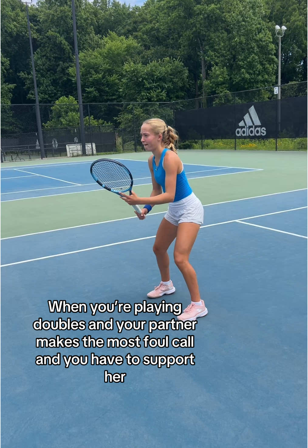 Like at that point there is nothing you can do #tennisplayer #doublespartner #relatable #tennistiktok #funny #tennispractice #tournament #tenniscourt #foryoupage #fyp #fypage #foru #fypppppppppppppp 