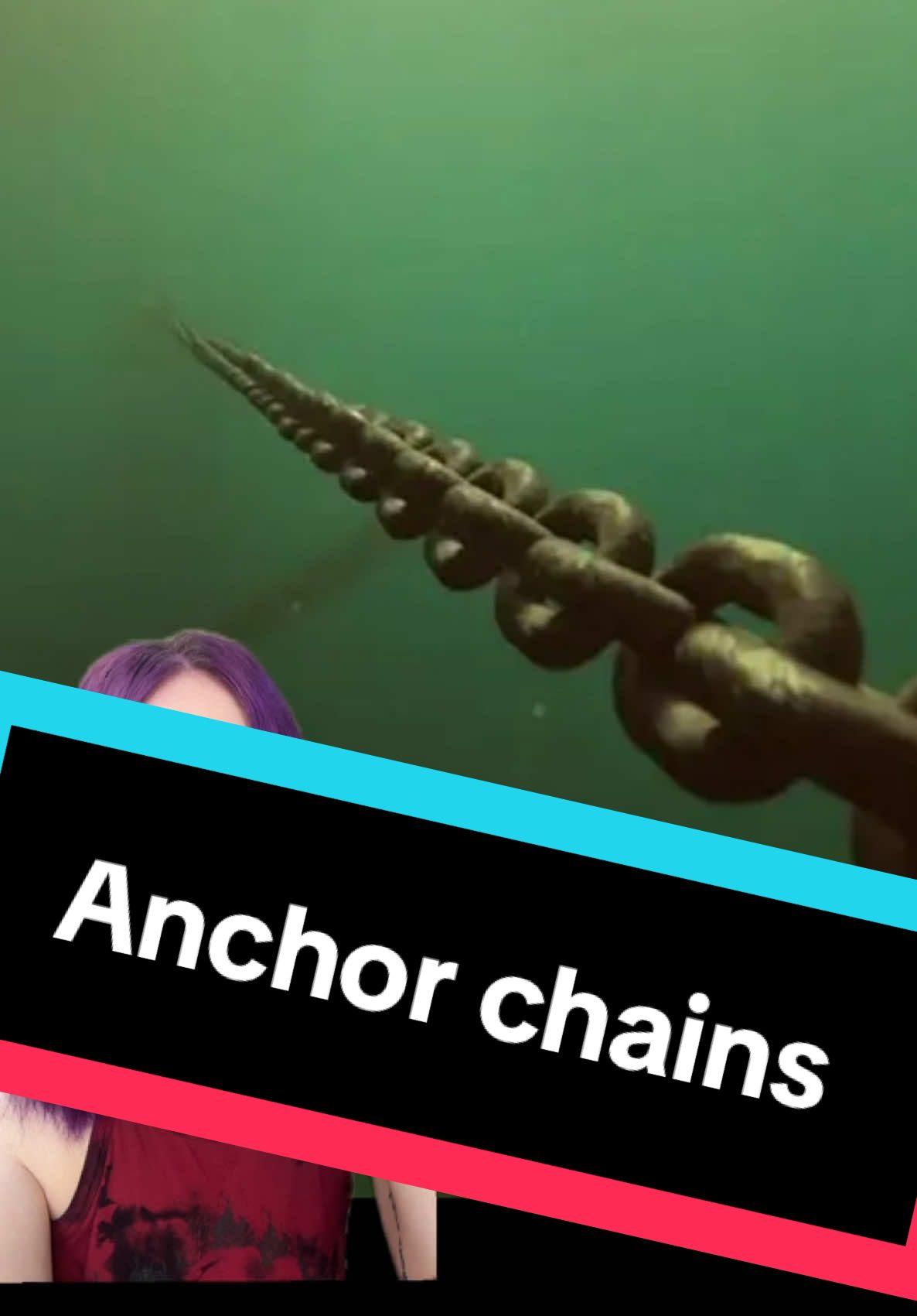 Anchor chains are horrifying and if you have submechanophobia and thalassophobia you are terrified of them too #submechanophobia #thalassaphobia #ocean #underwater #scary #creepy #horror #horrortok 