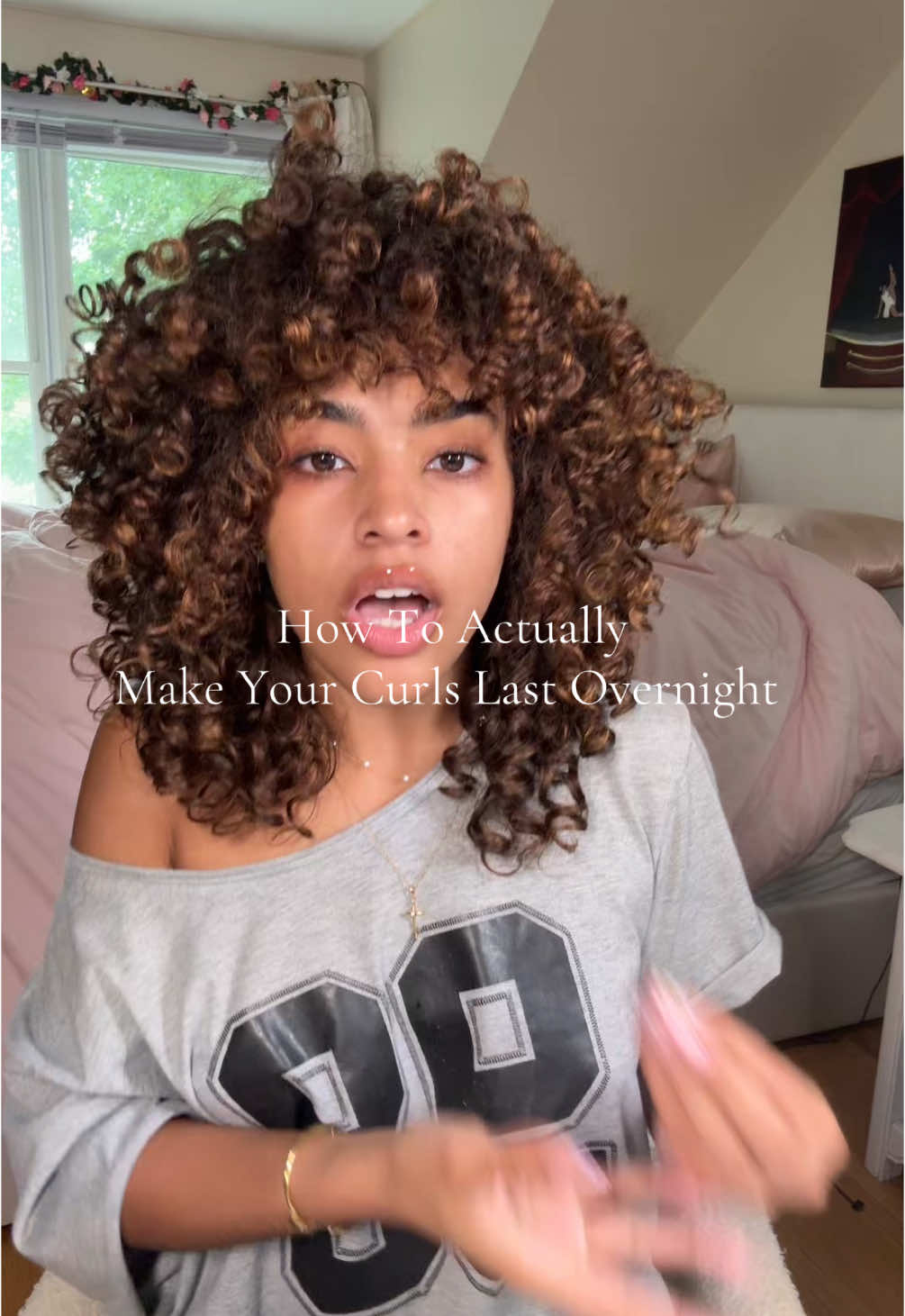 STOP ONLY WEARING BONNETS😩😩 - - - - - #foryoupage #curlyhair #fyp #trending #overnightcurls #overnight #3bcurls #fypシ #tutorial #bonnet #girltok 