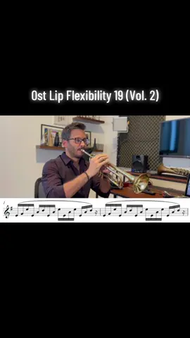 Performance by Roman Rivero. Enjoy! Sheet music link in bio (21 Lip Flexibilities for Trumpet). #trumpet #lipflexibilities #lipslurs #trumpetpractice #trumpeter 