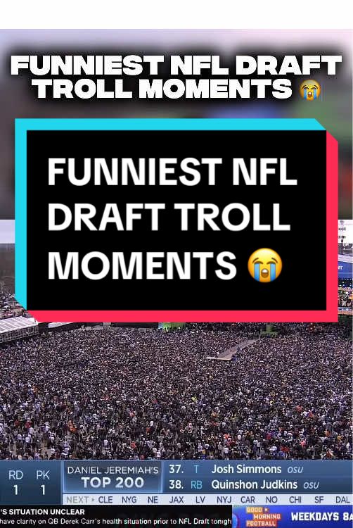 Funniest NFL Draft TROLL Moments 😭 #nfldraft #nflfootball #funny #sports #football #nfl #fyp