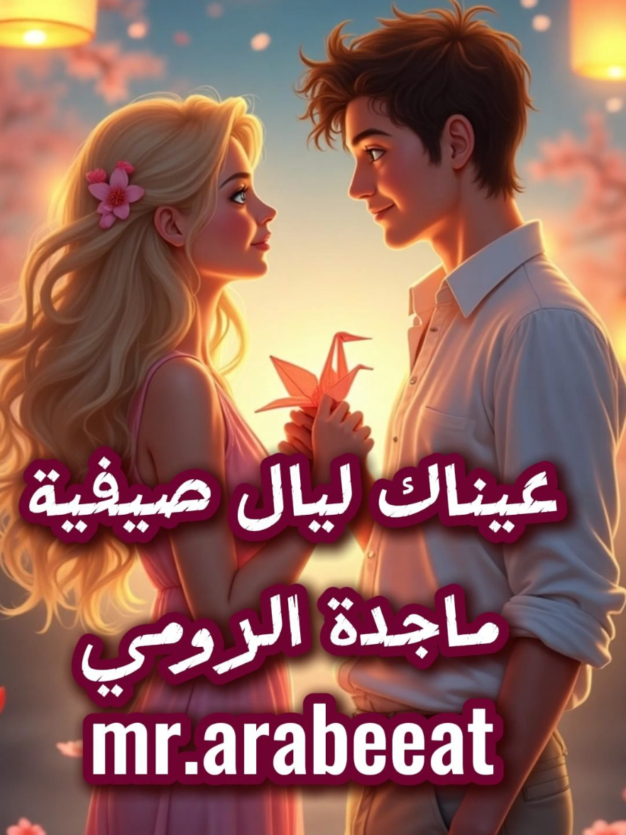 عيناك ليال صيفية ماجدة الرومي٫ من انت زرعت بنقر خطاك الدرب ورود جورية.... #ماجدة_الرومي #عيناك #كلمات #عربيات #arabeeat #ذكاء_اصطناعي 