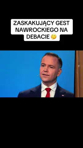 Zaskakujący gest Nawrockiego na debacie #nawrocki #trzaskowski #polityka #debata #debatatvp 