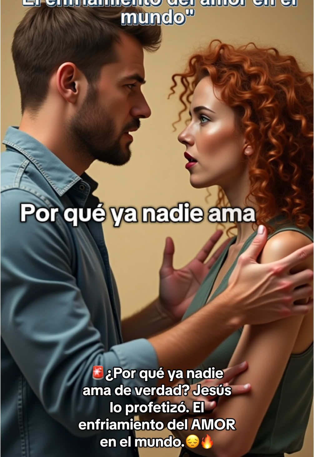 🚨¿Por qué ya nadie ama de verdad? Jesús lo profetizó. El enfriamiento del AMOR en el mundo.😔🔥 #Dios #profecíabíblica #enfriamientodelamor 