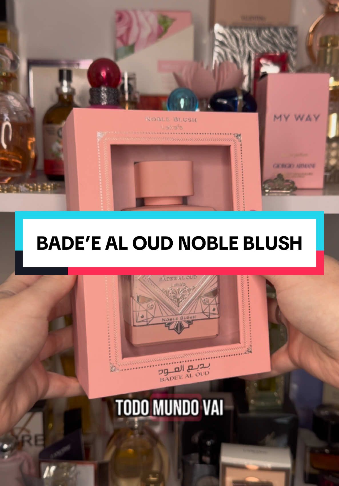 Esse perfume é SENSACIONAL! 🩷 #nobleblush #lattafa #perfumearabe #creatorsearchinsight #fyp #perfumesfemininos #hype 