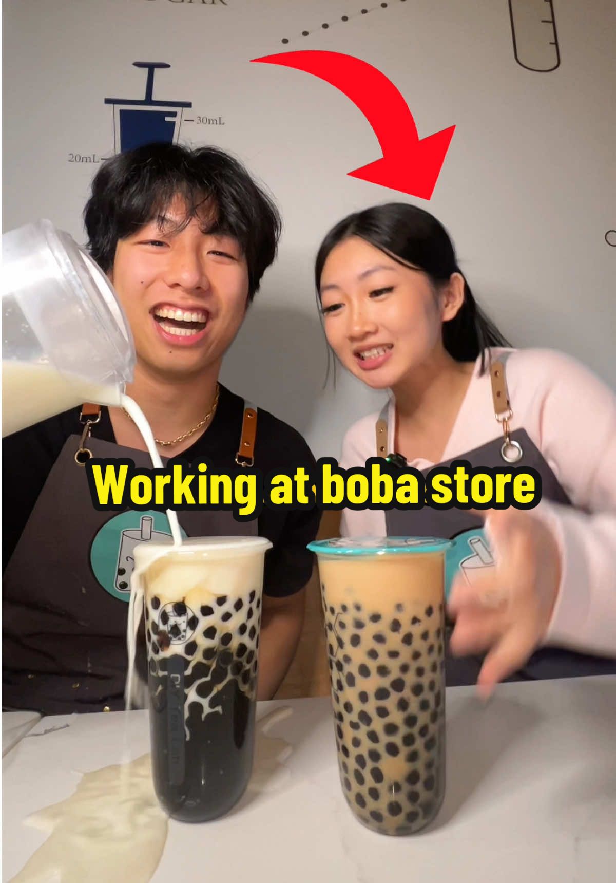 All the abgs love it when I work at my boba store 🥱 #boba #abg #fyp 