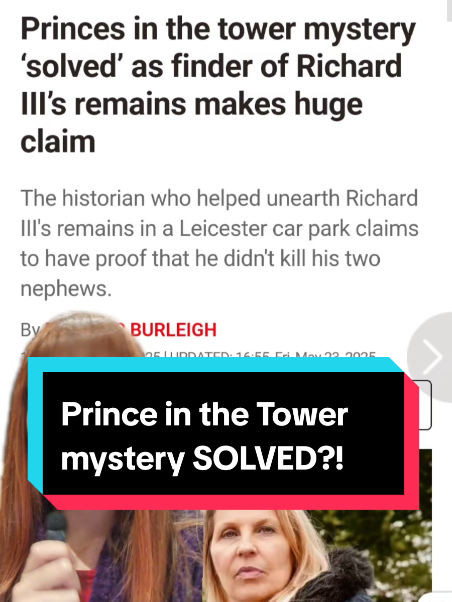 The Princes in The Tower mystery has been SOLVED! AGAIN. Calling all Ricardians, Philippa Langley is back with new evidence that Richard III us innocent and Edward V and Richard of Shrewsbury survived #richardiii #philippalangley #princesinthetower #History #historynews #englishhistory #toweroflondon 