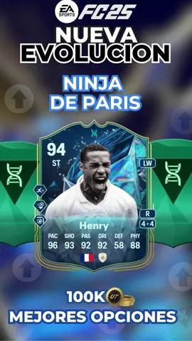 MEJORES JUGADORES para la EVOLUCION NINJA DE PARIS en EAFC 25 !! #eafc #eafc25 #fc25 #fut25 #fifa25 #fifaultimateteam #fifa #tots #teamoftheseason #evoluciones #henry