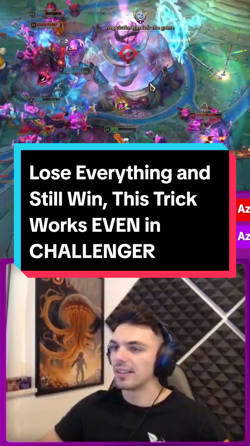 Lose Everything and Still Win, This Trick Works EVEN in CHALLENGER  #fyp #fypシ #foryoupage #leaguetok #leagueoflegends 