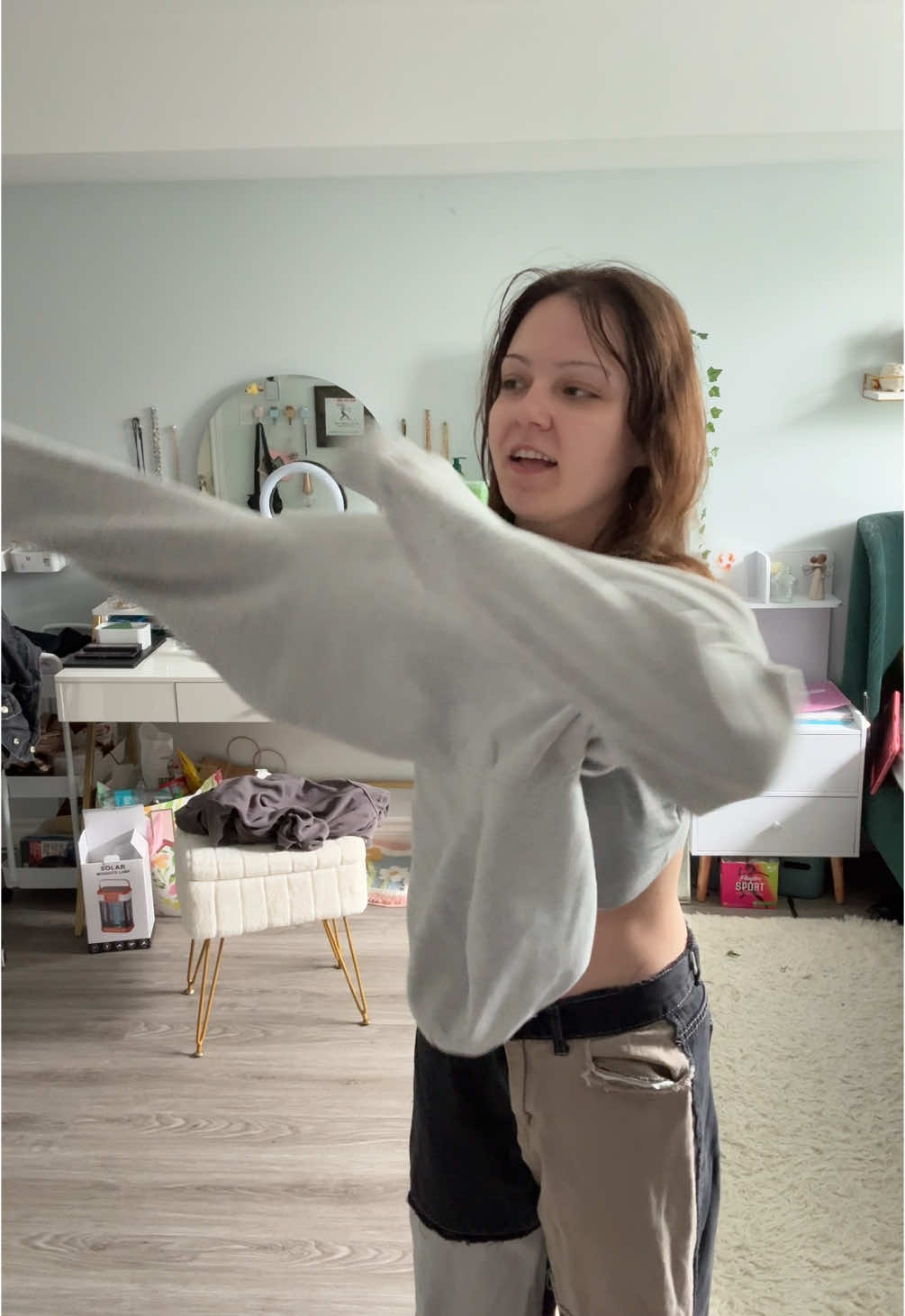 AND WE JUST GOT PIZZA!!!!! #OOTD #outfit #boring #sweater #relatable #grwm #gdwm #outfitinspo #fashion #fypp 