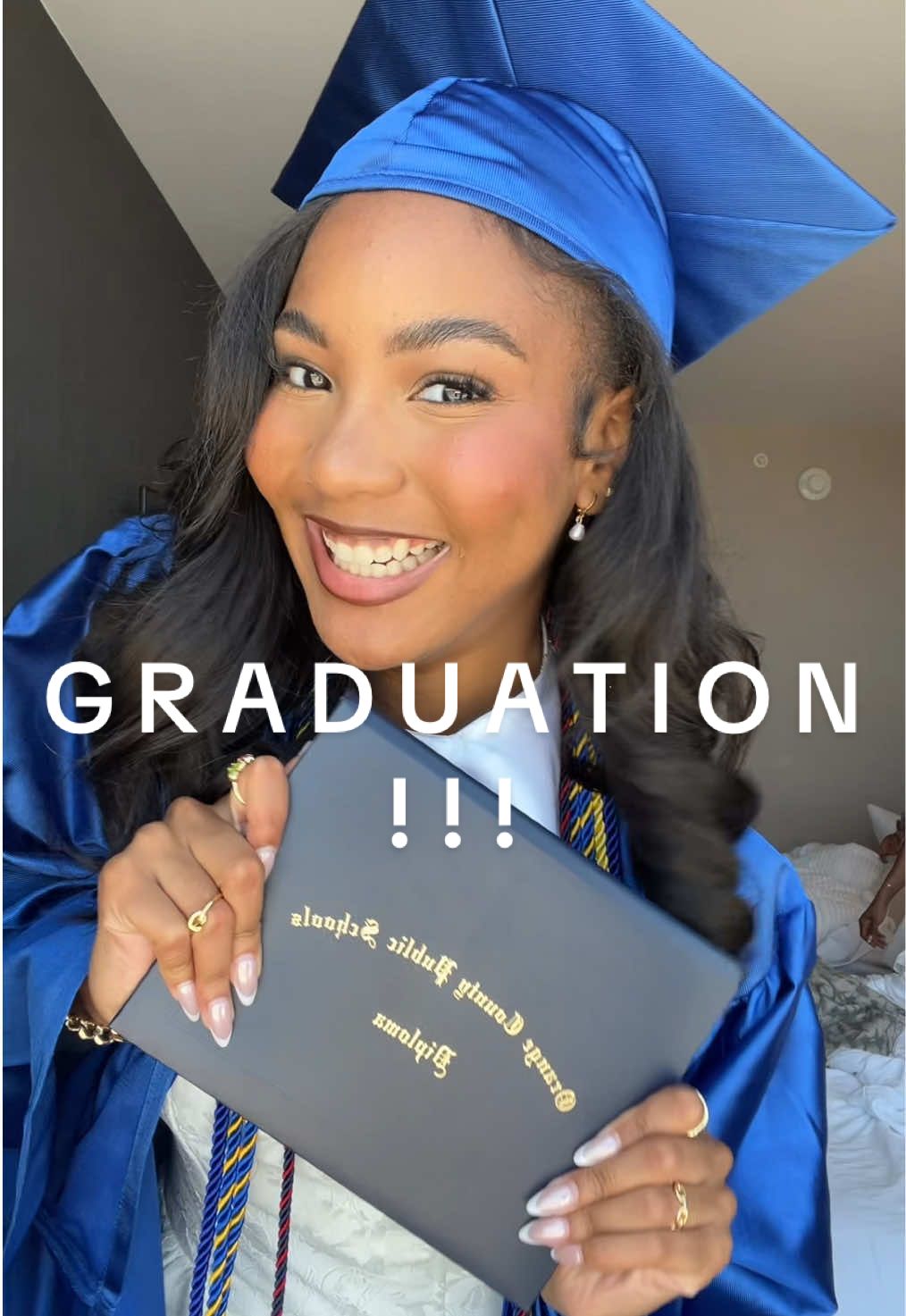 Finally finished all my homework!😆💙🤍🎓 #graduation #co2025 #classof2025 #senioryear #senior2025 #graduationtransition 