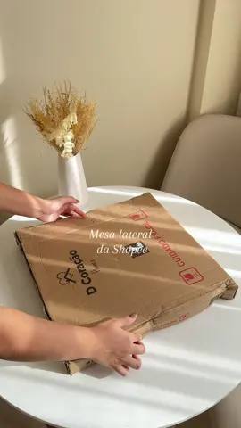 Mesa lateral em MDF da Shopee! ✨🏡 #enxovaldecasanova #casanova #shopeehaul #shopeecheck #shopeefinds #shopeehaul #achadosshopee #achadinhosdashopee #shopee #mesalateral #achadosonline 