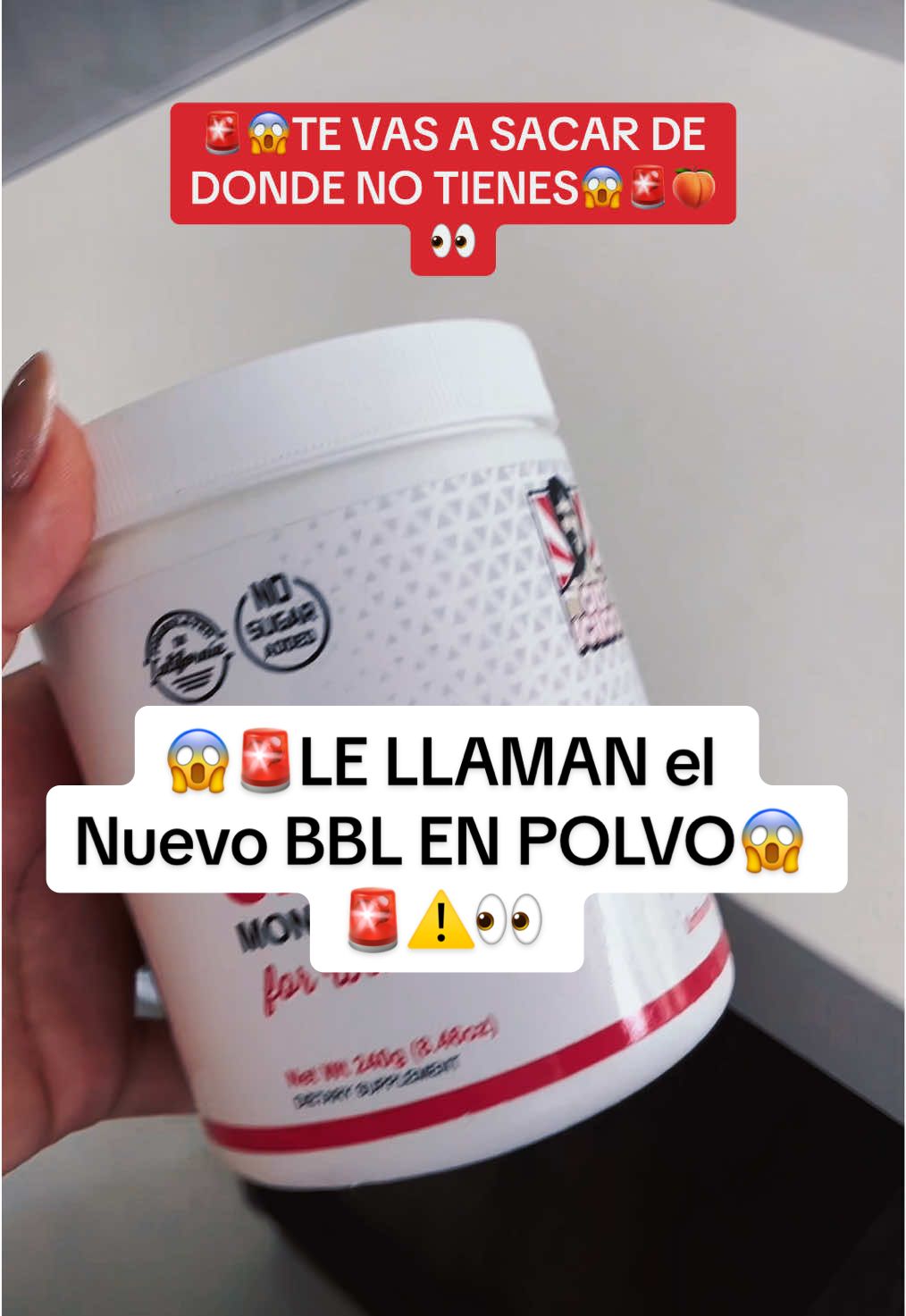 El nuevo BBL en POLVO⚠️🚨 #creatine #creatineforwomen #gymmotivation #GymTok #piernas #gymgirl #legs #gluteo #abdomendefinido #isabellaladera #glutesworkout #tiktokshopfinds #fyp