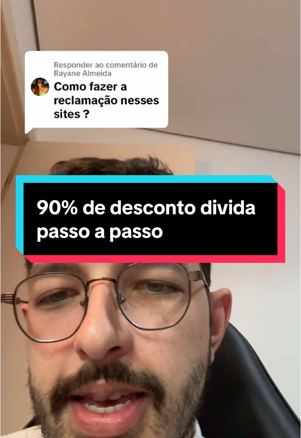 Respondendo a @Rayane Almeida dívida com 90% de desconto registrando reclamação no consumidor gov #advogadobancario #dividabancaria #serasa 