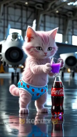 🐱🔥✈️A Kitten Hijacked a Fighter Jet… But This Is How It Ended 💔✈️ #cartooncat #catvideos #animation