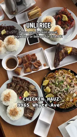 📍Chicken Hauz 9965 Whyte Ave #Foodie #food #yegeats #yegfood #inasal #filipino #filipinofood #fypシ゚ 