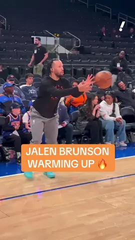 Jalen Brunson putting in the work before Game 2 at the Garden 🔥 #NBA #nbaplayoffs #knicks #newyork #jalenbrunson 