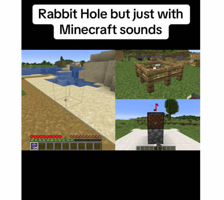 I covered Rabbit Hole by sampling Minecraft noises!! here’s another cover i made a while ago :) #hatsunemiku #deco27 
