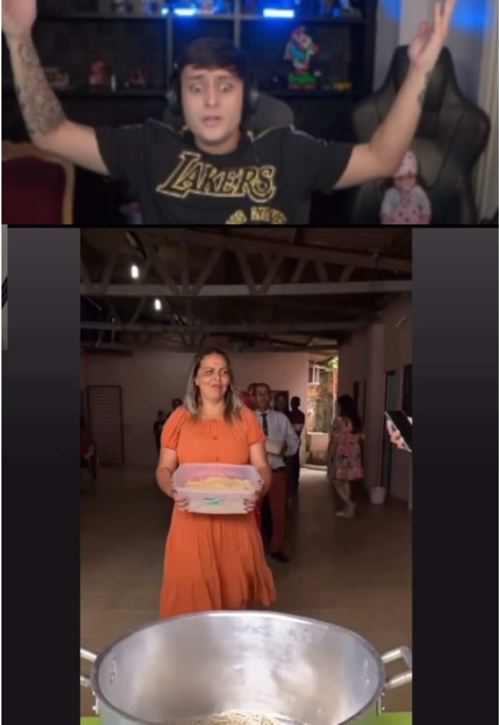 Dona reagindo ao macarrão #tropadogoti #dona #donaclips #yuri22 #yuri22clips @o tal do dodo 