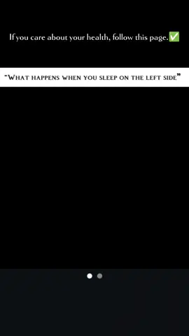 Did you know your sleeping position can affect your health? Sleeping on your left side has some surprising benefits that your body will thank you for! Here’s what happens when you sleep on your left side: 1. Better digestion – Gravity helps food move smoothly through your stomach & intestines 2. Improved heart function – It reduces pressure on your heart for better circulation 3. Reduces acid reflux – Left-side sleeping helps keep stomach acid down 4. Supports lymph drainage – Boosts your body’s natural detox system 5. Eases back pain – A relaxed spine leads to better, pain-free sleep 6. Helps during pregnancy – Improves blood flow to mom & baby So next time you go to bed, try the left side position and feel the difference in your body and sleep quality! Tag someone who sleeps on the wrong side! Save this post for later and follow for more simple health tips! #SleepBetter #LeftSideSleeping #HealthTips #BodyHacks #WellnessHabits #InstagramReels #HealthyLiving #viral #trending #new #follow #education #explore 
