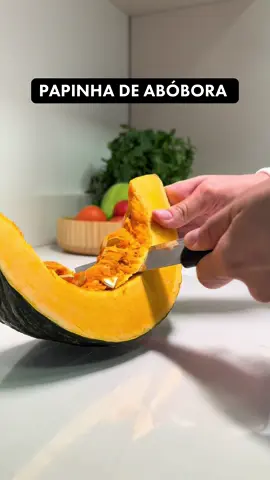 Essa papinha salvou o dia por aqui! 🤩 Papinha de abóbora para bebês 🥣🤍 #maternidade #papinha #dicasmaternas #mãedeprimeiraviagem #receitas #papinhaparabebe