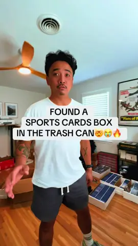 FOUND A SPORTS CARDS BOX  IN THE TRASH CAN🤯😭🔥#sportscards #guccirips #baseballcards #sportscardcollector #sportscardsinvesting 
