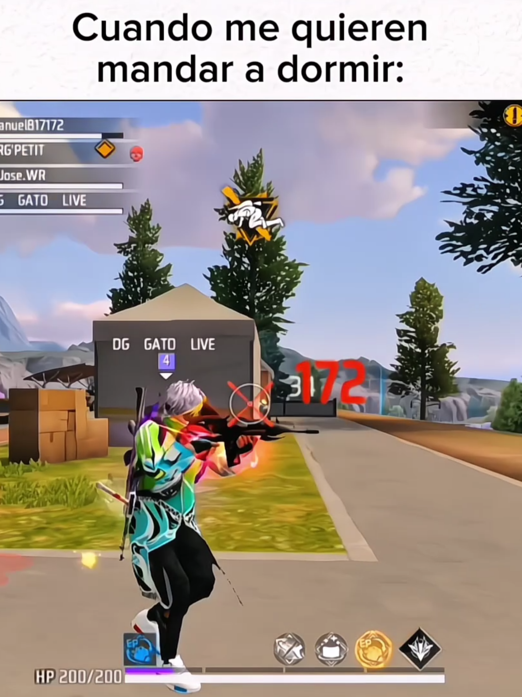 Cuando me quiere mandar a dormir 🤨 #garenafreefire  #freefire #humor 