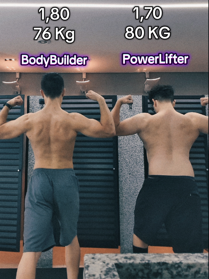 Ambos naturais 🌱 (se bem que é obvio) 🤠👍 . . 1,80 75 kg shape vs 1,70 80 kg shape . . Curta e me suga para ajudar meu trampo 🔥 . . #shape #GymTok #180 #170 #natural #body #powerlifting #viral #fyp 