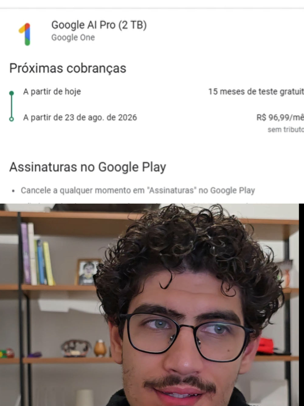 DOIS TERASSSS #googleone #gemini #google #drive 