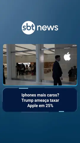 O presidente dos Estados Unidos, Donald Trump, recomendou nesta sexta-feira (23) uma sobretaxação de 50% sobre as importações da União Europeia (UE). Trump ainda ameaçou taxar a Apple em 25%, caso a gigante da tecnologia não fabrique IPhones nos Estados Unidos.  #sbtnews #notícias #jornalismosbt #tiktoknoticias #tiktoknews #foryoupage #fyp #economia #politica #tarifaço #tarifas #impostos #apple #iphone #donaldtrump #eua