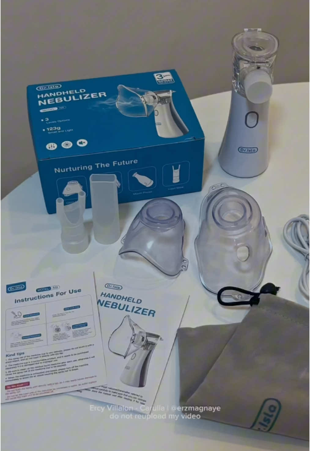 Portable nebu — goodbye na sa bulky, mahahabang wire, at maingay na nebu!!💨 #portablenebulizer #drisla #handynebulizer #babymusthave 