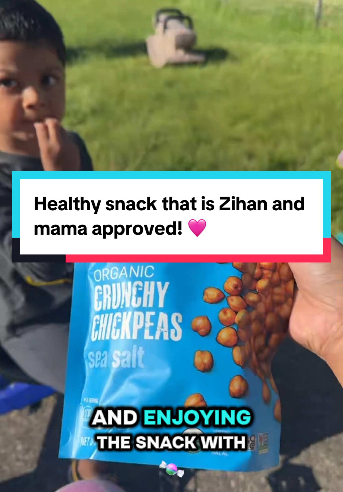 @Saffron Road we love your snacks! Picked it up from @Wegmans. Can’t wait to try more. 🩷 #snack #healthysnacks #proteinsnack #saffronroad #wegmans #healthy #toddler #toddlersnacks #crunchy #snackideas #fyp 