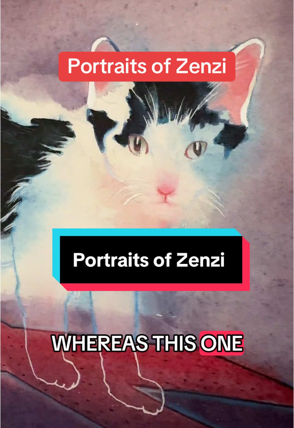 Paintings of my beloved kitty cat #spiritualtiktok #spiritualawakening #shamanism #cats #tiktokcats 