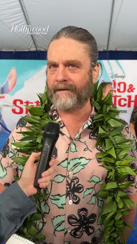#zachgalifianakis talks about the challenge of working with a cg character like #stitch for #liloandstitch