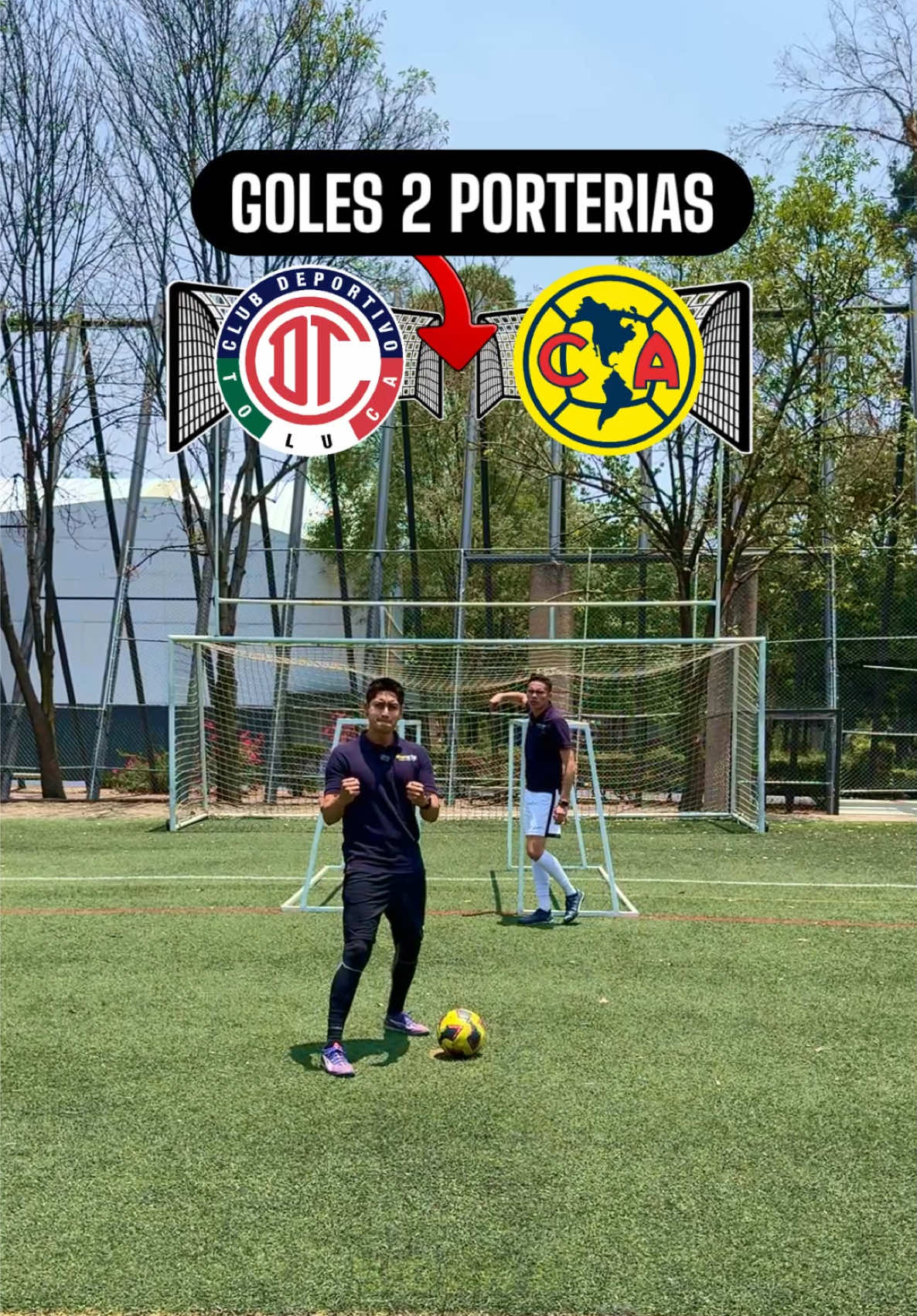 Goles entre 2 porterías para definir el partido Toluca vs América 🥅⚽️ #TikTokDeportes #futbolmexicano #soccertiktok #celebraelfut #futbol⚽️ #final 