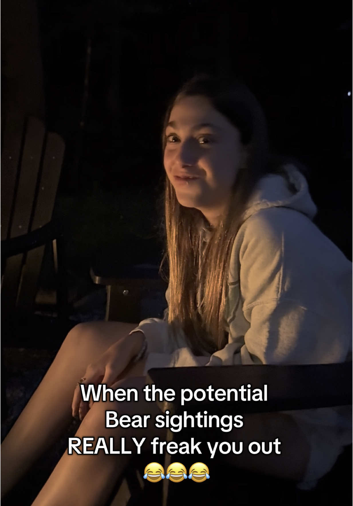 #bella #bear #bearsightings #terrified #gatlinburg #gatlinburgtennessee #dontfeedthebears #birthdaygetaway #loveher #funny #campfire #campfiretalk #hilarous #FamilyFun #birthday #13thbirthday #loveher 