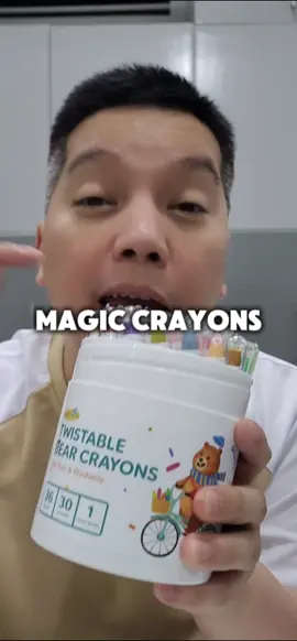 Di kumakapit yung crayons sa wall! Ang galing! #crayons #colors #artsupplies #drawing #kidsart 