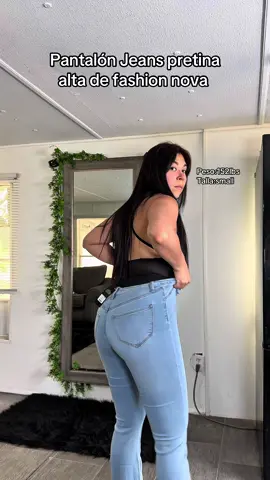 Pantalón súper estrech de fashion nova con pretina alta 