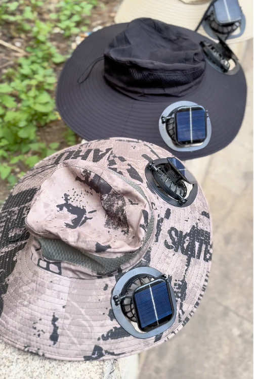 Giving Dad a New Solar Fan Outdoor Fishing hat is a good idea #hot#Summer#sunhat #hat #fishing #sun#sunscreen #FathersDay #giftideas #tiktokshopmemorialday #usa #usa_tiktok