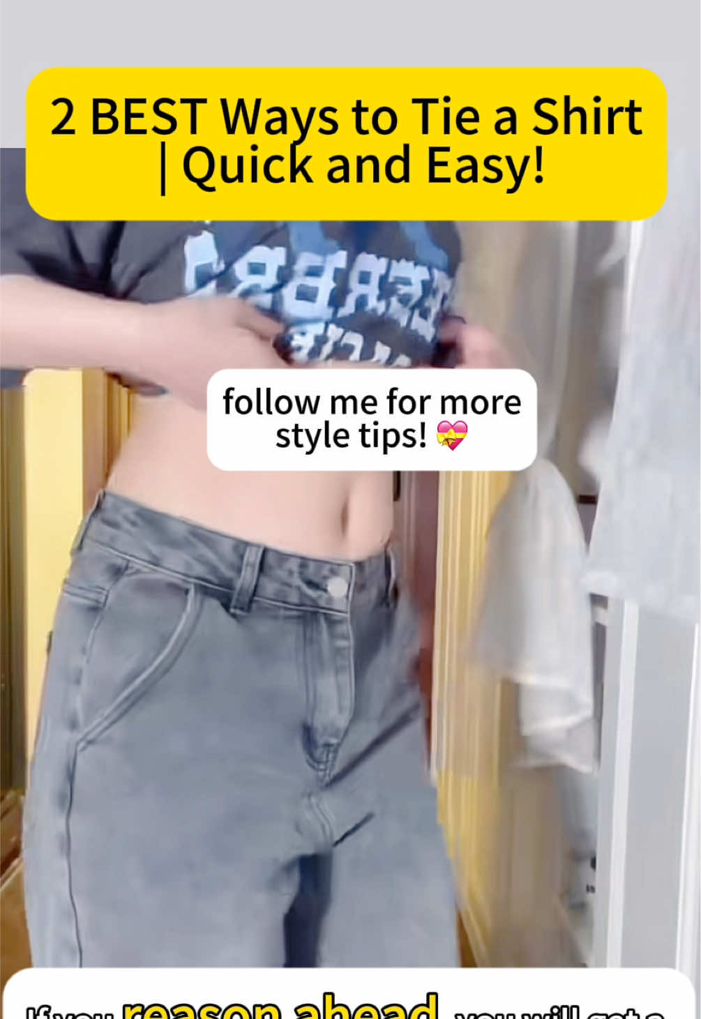 2 BEST Ways to Tie a Shirt | Quick and Easy! #shorts #fashion #LifeHack #hack #howto #tutorial #fashiontips