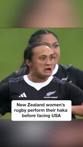 The Black Ferns perform their ceremonial dance of the Māori culture