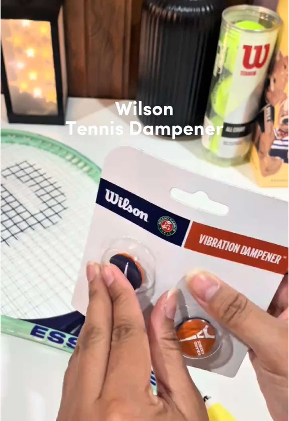 Wilson Tennis racket makeover ติดกันสะเทือนไม้เทนนิส #tennis #tennisracket #ไม้เทนนิส #เล่นเทนนิส #กันสะเทือนไม้เทนนิส #dampener 