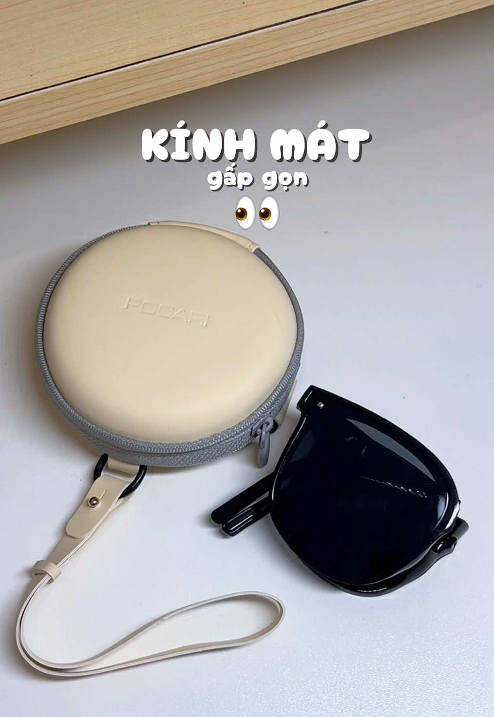 Kính mát gấp gọn siêu tiện siêu xinh 👀#matkinh #matkinhgapgon #matkinhxinh #kinhram #unboxing #review #xuhuong 